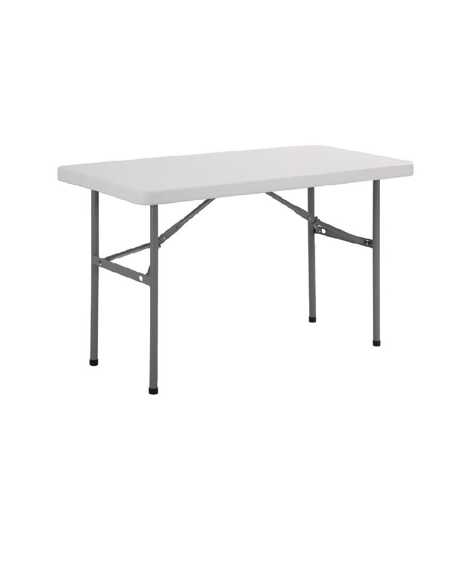 Opvouwbare tafel - H 74 x 122 x 60.7 CM - Polyethyleen/Staal - Bolero - U543