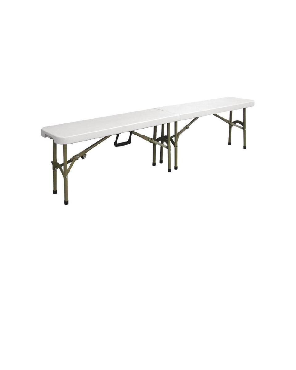 Bank - Inklapbaar - H 44 x 182.9 x 29.5 CM - Polyethyleen/Staal - Bolero - Y817
