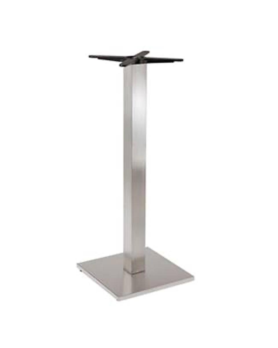 Onderstel statafel - 40 x 40 CM - RVS - Geborsteld - Promoline
