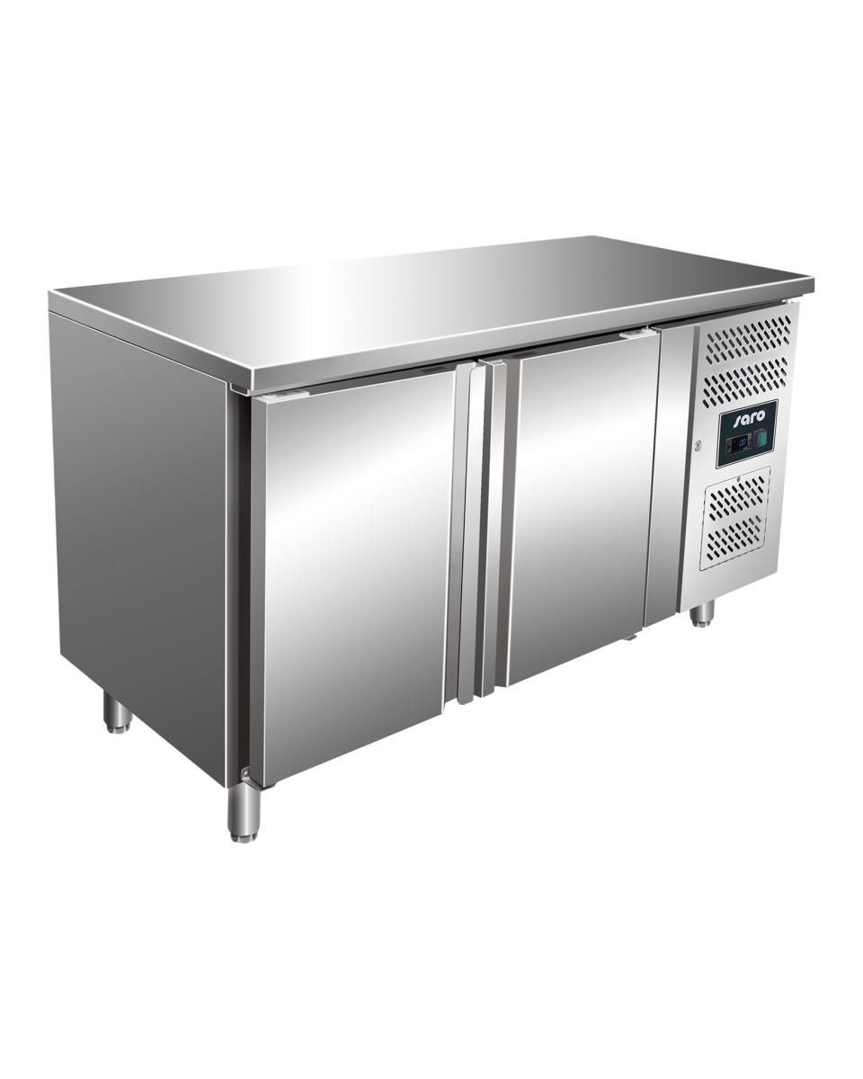 Vrieswerkbank - 2 deuren - H 86 x B 136 cm - 205 Liter - RVS - Saro - 323-1077