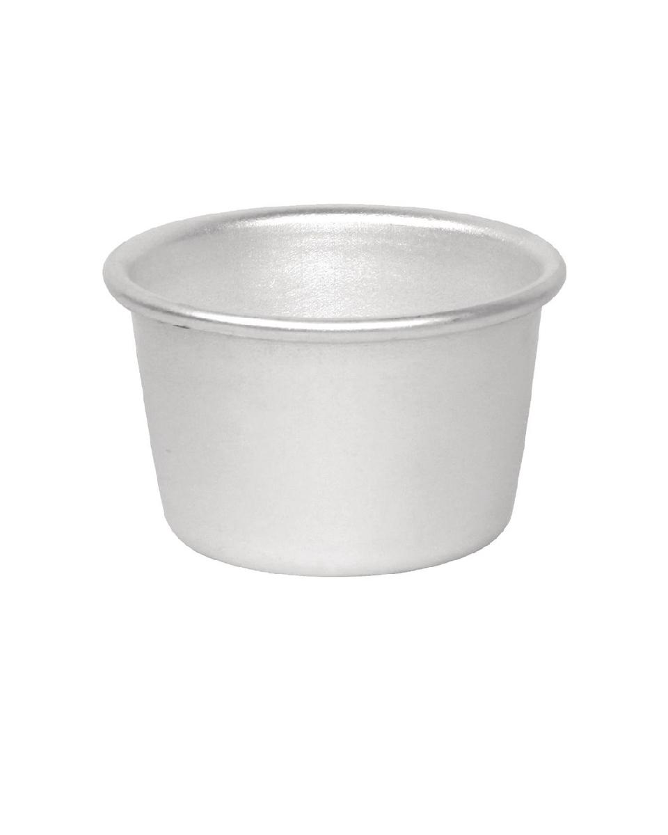 Bakvorm - 0.09 Liter - 6 stuks - Ø 6 x H 3.5 CM - Aluminium - Vogue - K513
