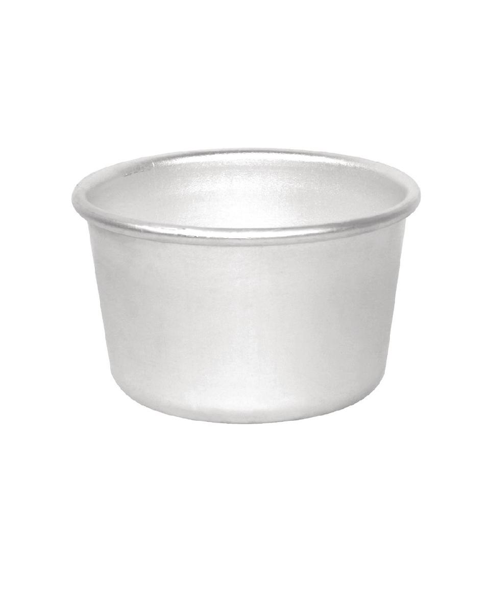 Bakvorm - 0.1 Liter - 6 stuks - Ø 6.5 x H 4 CM - Aluminium - Vogue - K514