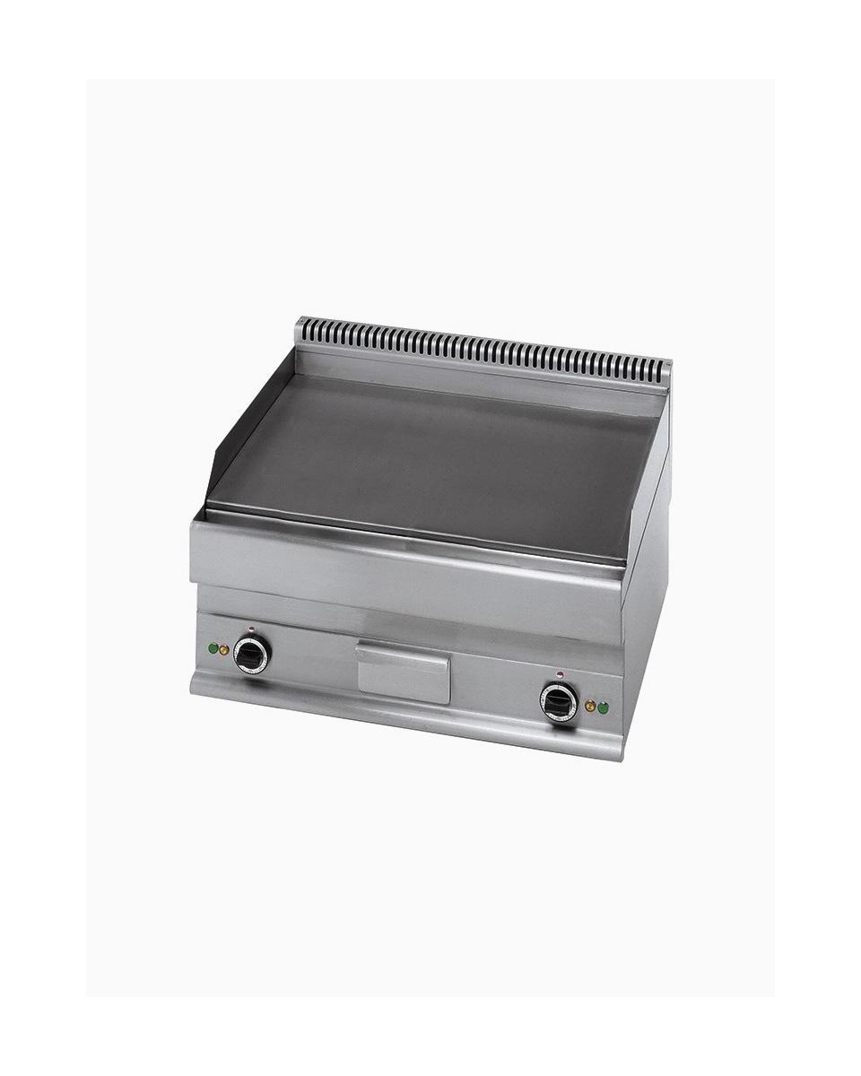 Grillplaat - 650 Line - Elektrisch - Glad - Verchroomd - Dubbel - Mastro - 6570FTECR