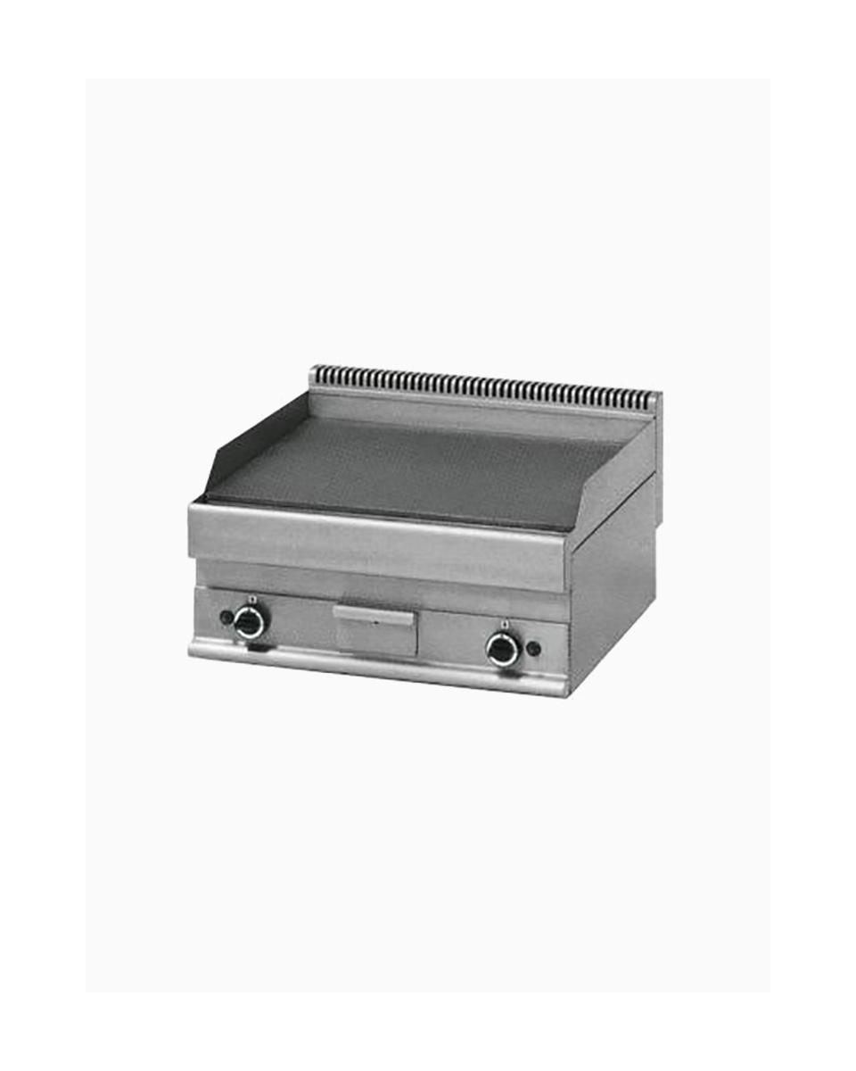 Bakplaat - 650 Line - Gas - Glad - Dubbel - Propaan - Mastro - 6570FTG