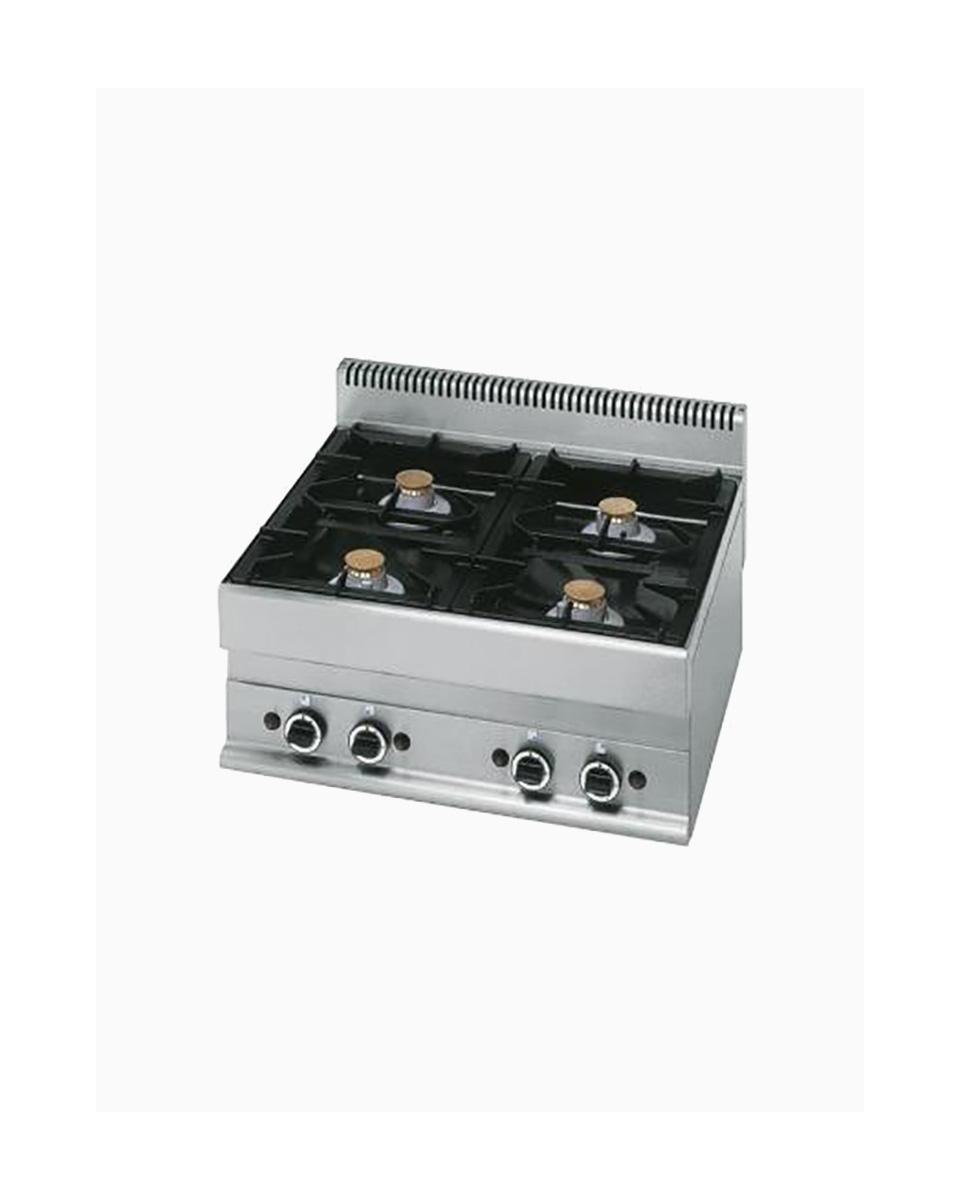 Gasfornuis - 650 Line - 4 Branders - Tafelmodel - 70 CM - Mastro - 6570PCG