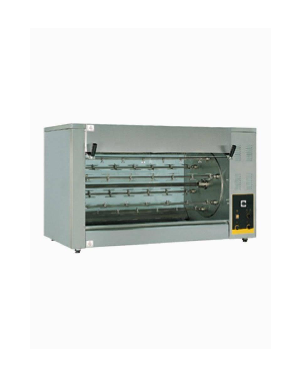 Kippengrill - Elektrisch - 6 x 108 CM - 36 kippen - H 86 x 111 x 65 CM - Diamond - PE36-6/108