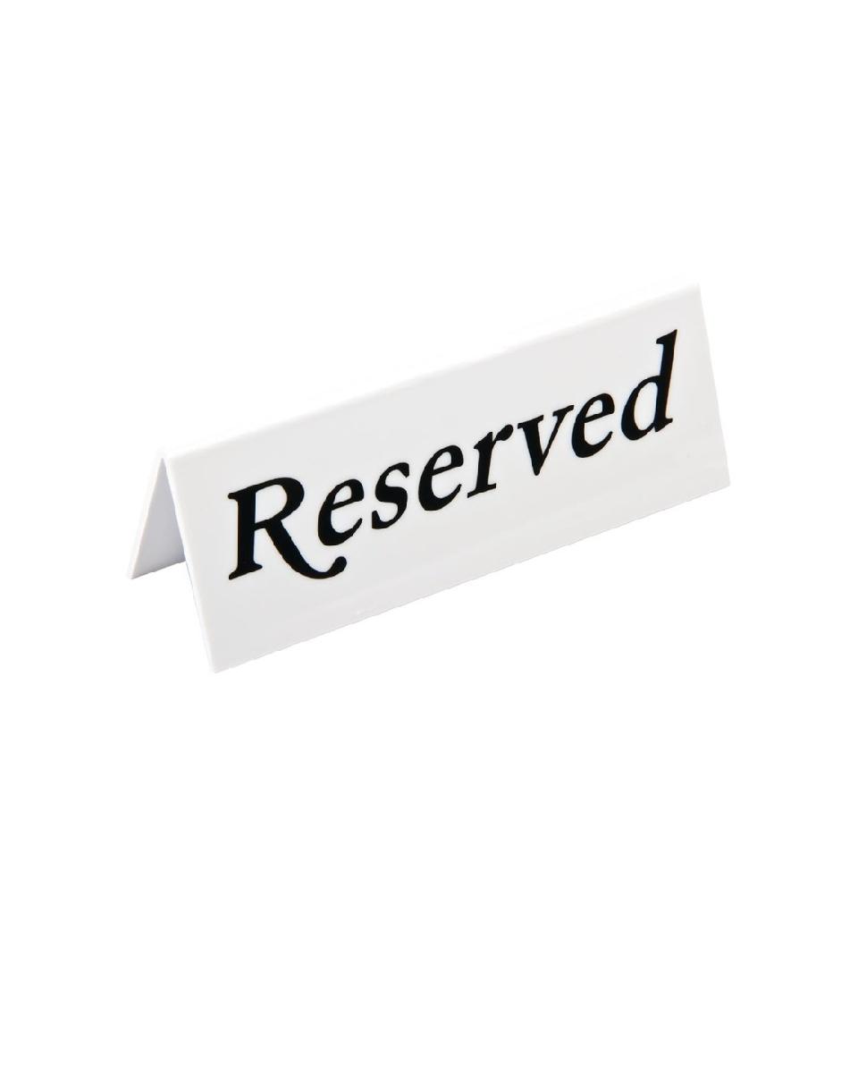 Tafelbord - Gereserveerd - 10 stuks - H 4.5 x 12 x 3.6 CM - Kunststof - Olympia - L988
