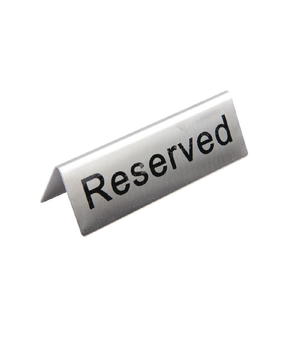 Tafelbordje - Reserved - 10 stuks - H 3.5 x 5.1 x 3.8 CM - RVS - Olympia - U051