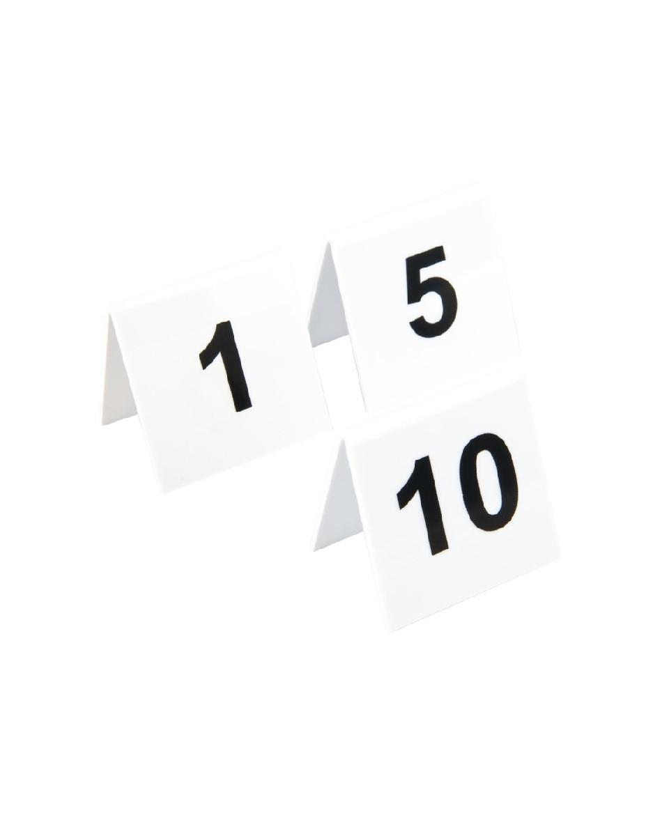 Tafelnummers - 1-10 - H 5 x 5 x 3.5 CM - Kunststof - L981
