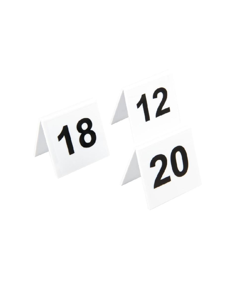 Tafelnummers - 11-20 - H 5 x 5 x 3.5 CM - Kunststof - L982