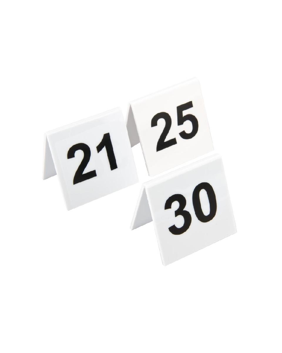 Tafelnummers - 21-30 - H 5 x 5 x 3.5 CM - Kunststof - L983
