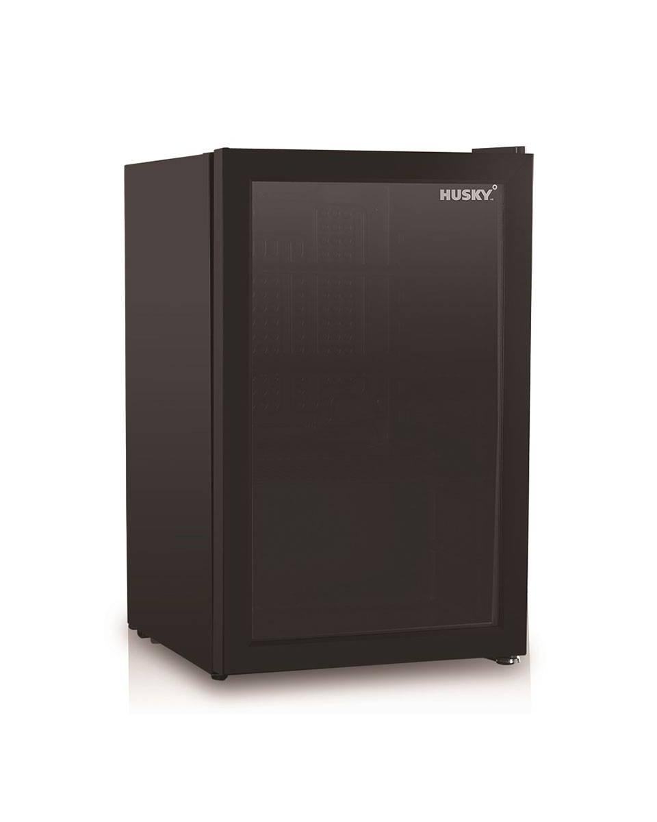 Husky - 71 liter - 1 deurs - Zwart - KK70-BK-NL-HU - Koelkast glazen deur