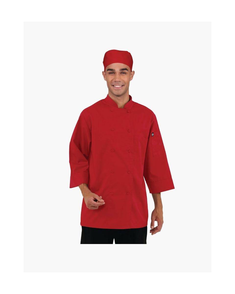Koksbuis - Unisex - Rood - Polyester/Katoen - Chef Works - B106