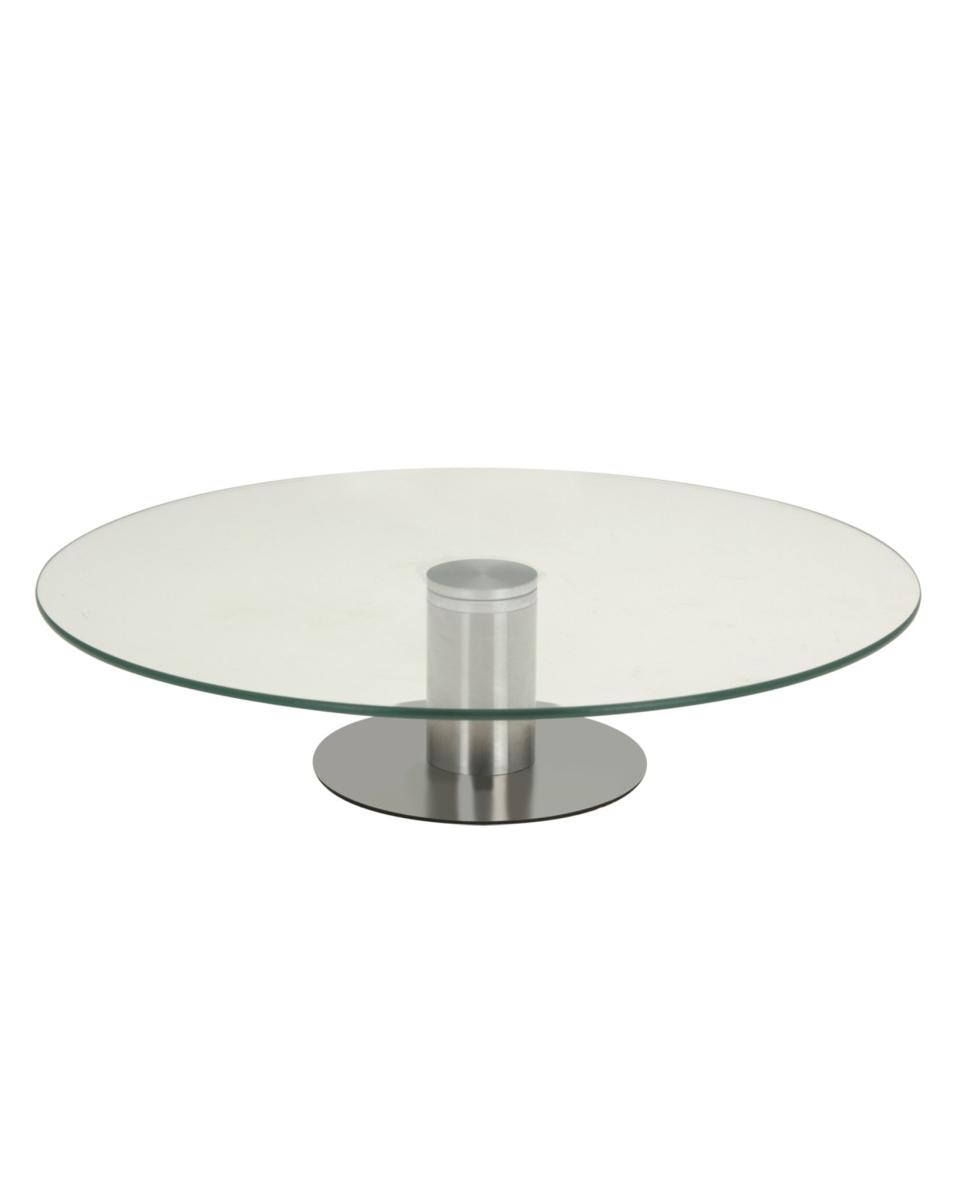 Serveerplateau - Ø31 CM - Glas - Draaibaar - Promoline