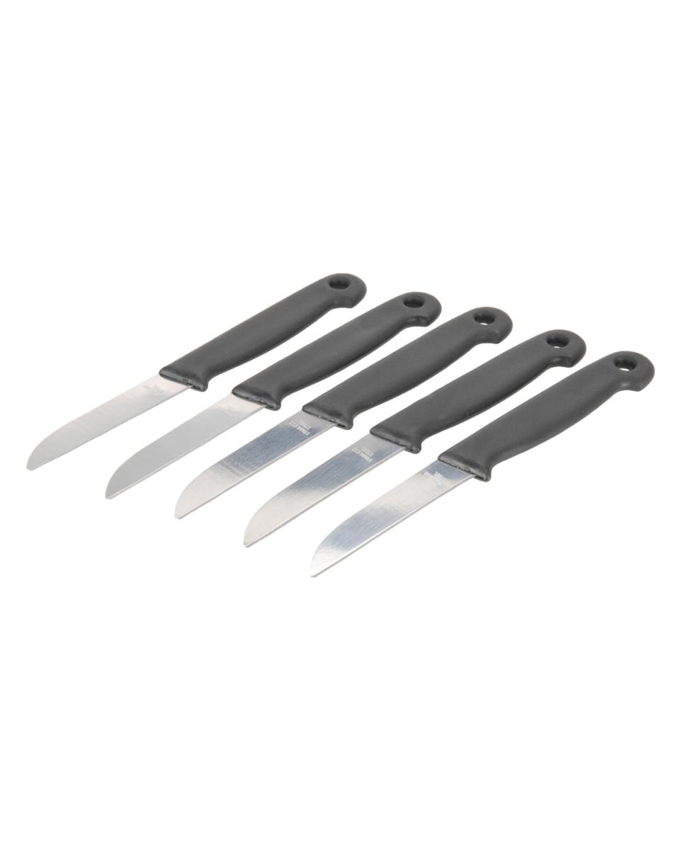 Schilmesjes - 5 Stuks - Zwart - Ophangoog - Promoline
