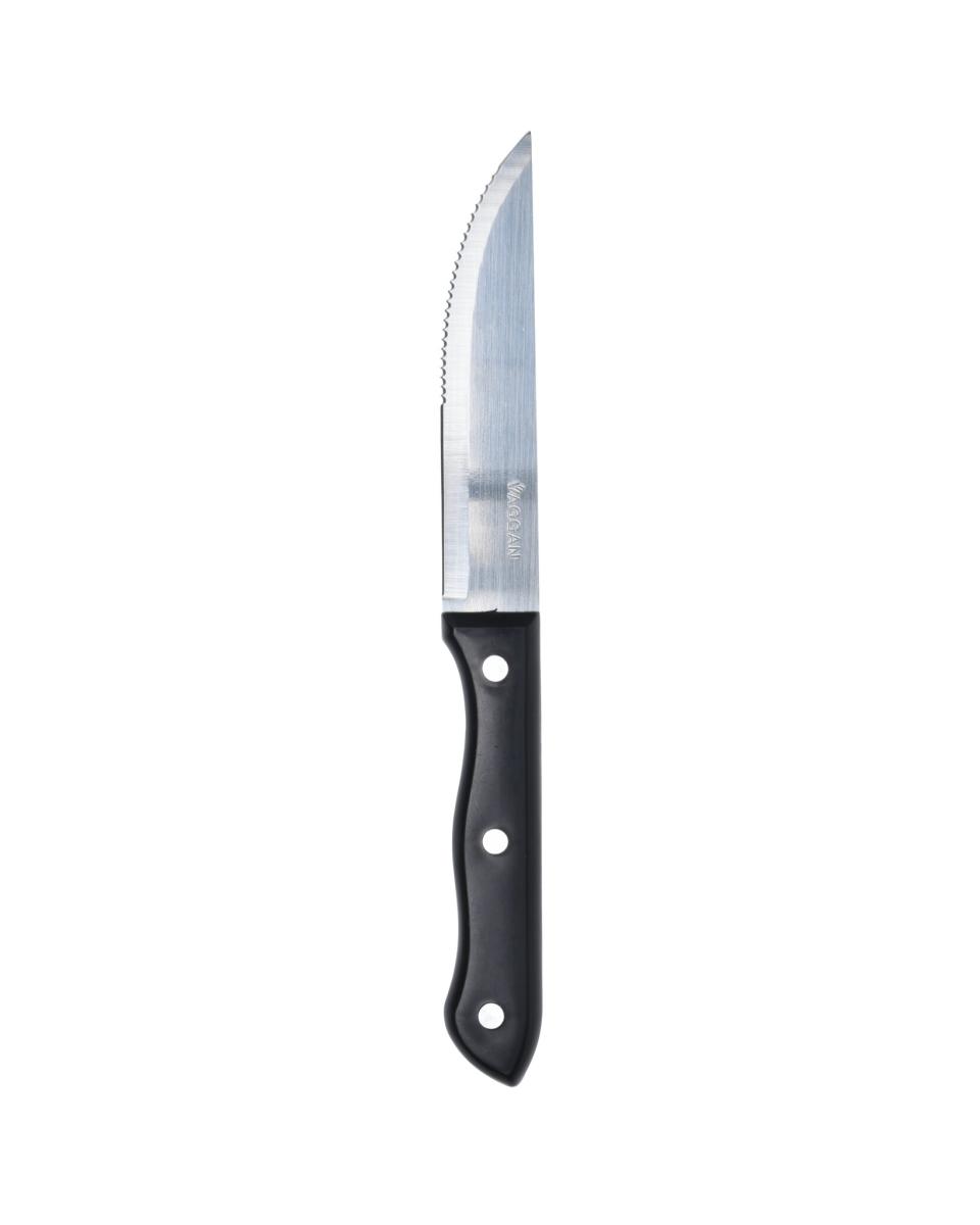 Steakmes set - 4 Delig - Jumbo - Zwart - Promoline