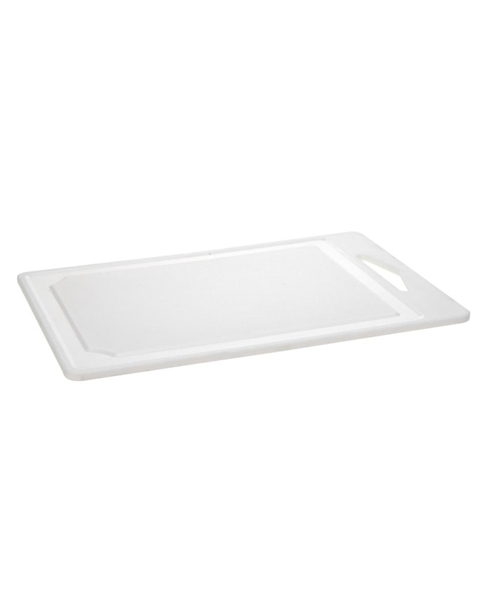 Snijplank - H 0.8 x 38.5 x 26.5 CM - Wit - Kunststof - Promoline