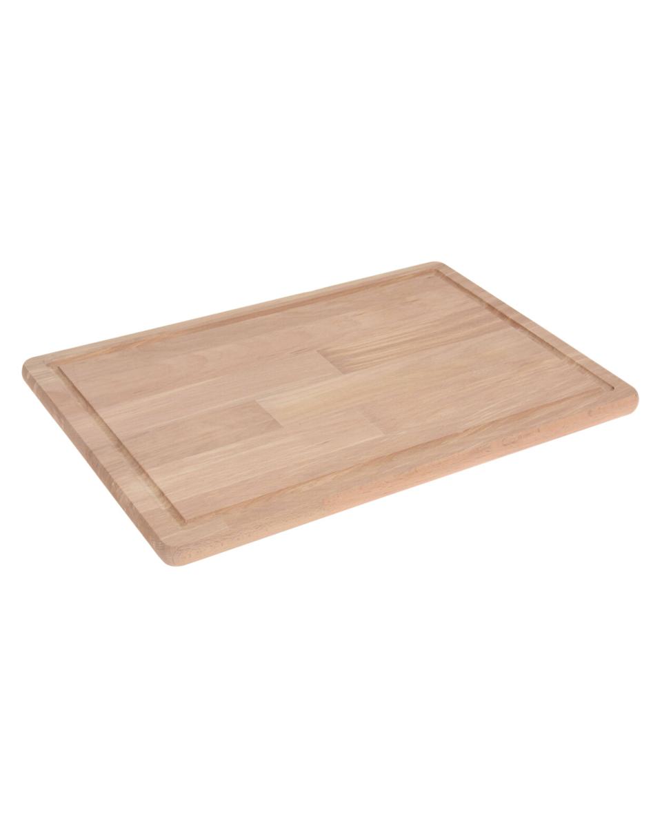 Snijplank - H 1.7 x 39 x 26 CM - Met sapgeul - Beukenhout - Promoline