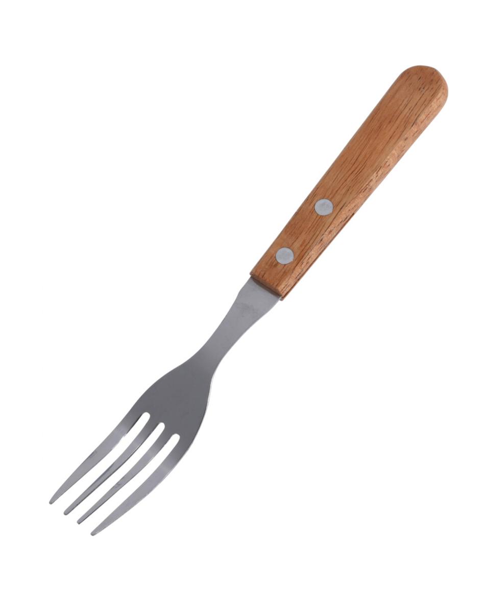Steakvork set - 6 Delig - Bruin - Promoline
