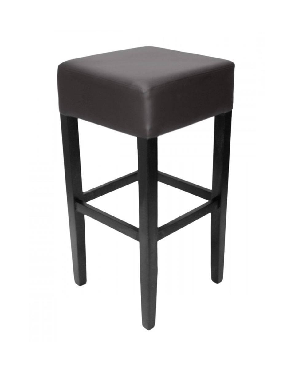 Horeca barkruk - Brugge - Zwart - Kunstleder - Promoline