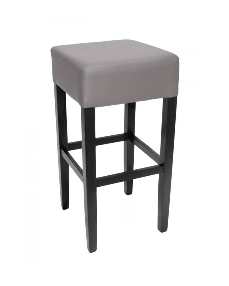 Horeca barkruk - Brugge - Grijs - Kunstleder - Promoline