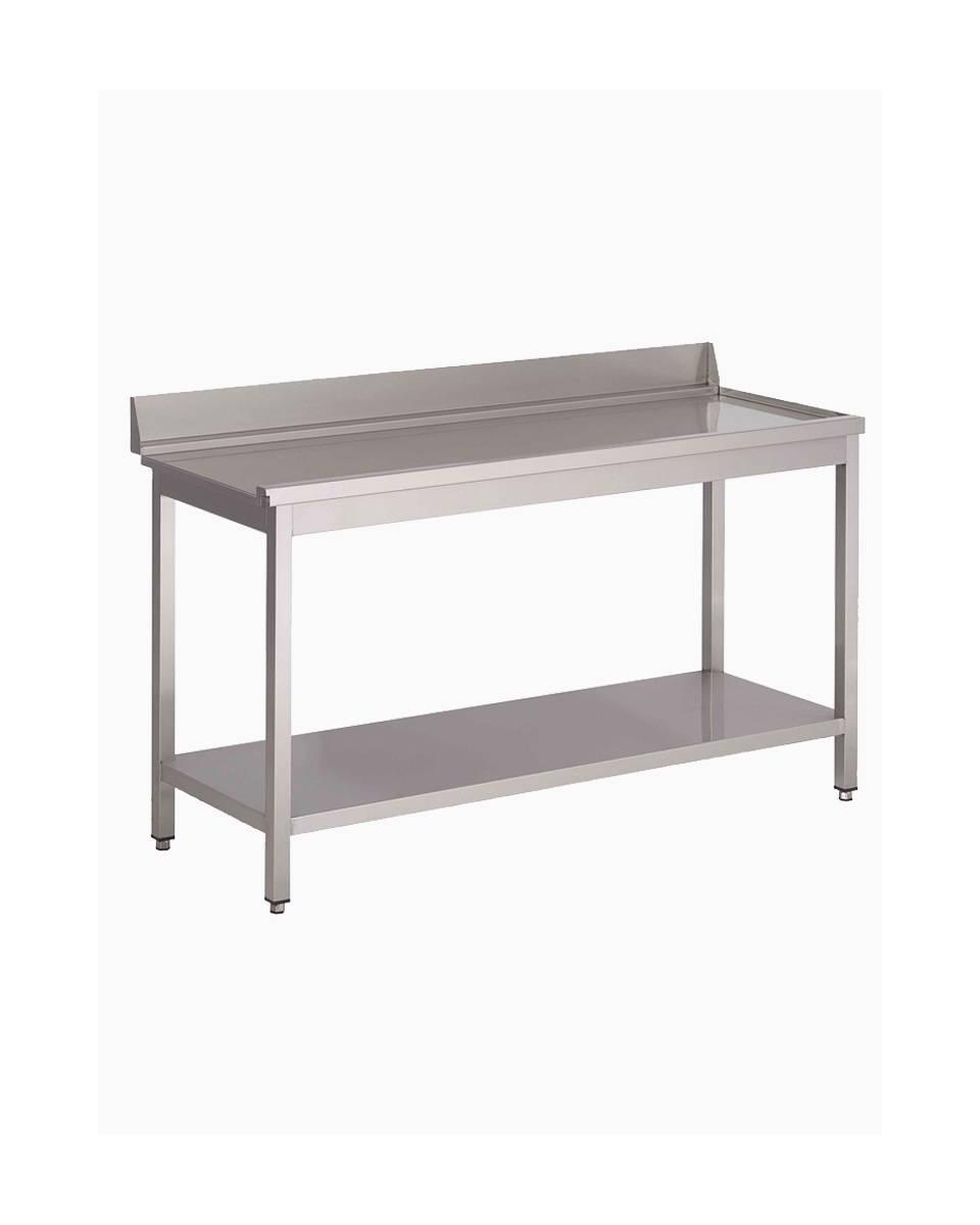 RVS afvoertafel - Rechts van vaatwasser - H 90 x 120 x 73 CM - Promoline