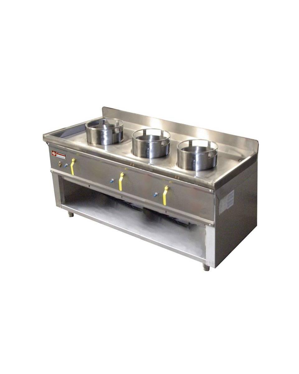 Wok gasfornuis - 3 branders - Diamond - CHINA/3S 