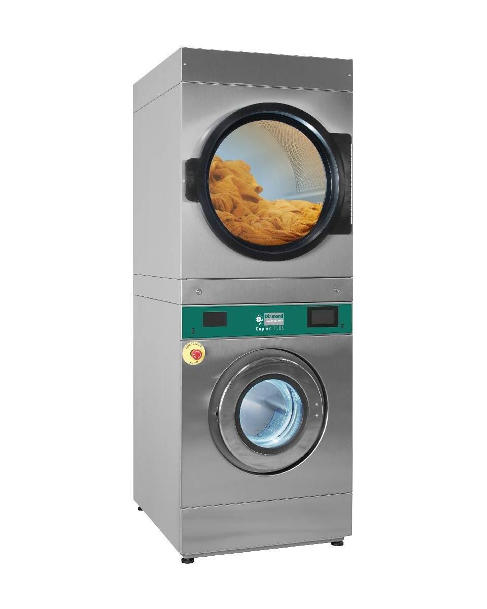 Wasmachine met super centrifugering - Touch screen - Elektrisch - 14 KG + Roterende droogmachine 14 KG - Elektrisch - Diamond - DEES/14-TS