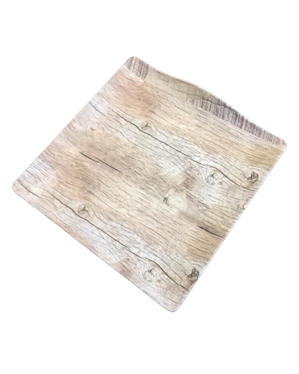 Bord - Melamine - Hout-look - 28 x 28 CM - Promoline