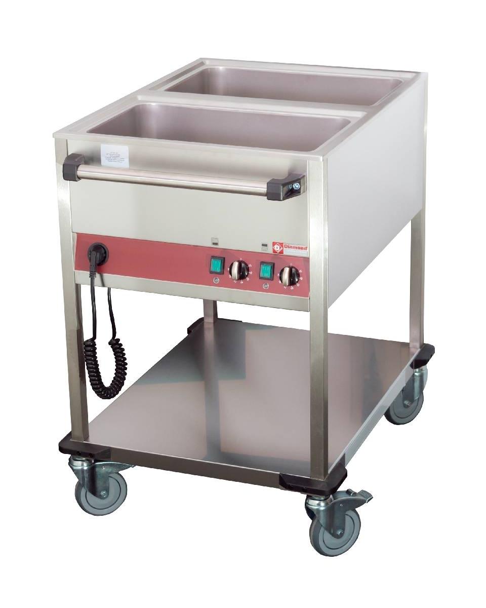 Verwarmde kar - 2 x 1/1 GN - 2 temperaturen - Diamond - CT221/D-N
