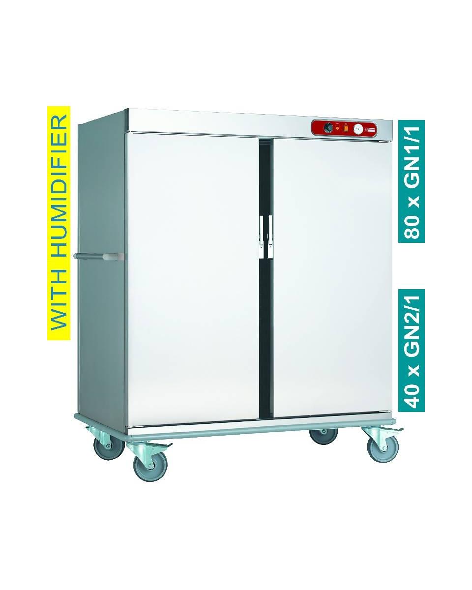 Maaltijdwagen - 40 x 2/1 GN - H 164 x 148.9 x 87.6 CM - Diamond - CCE40