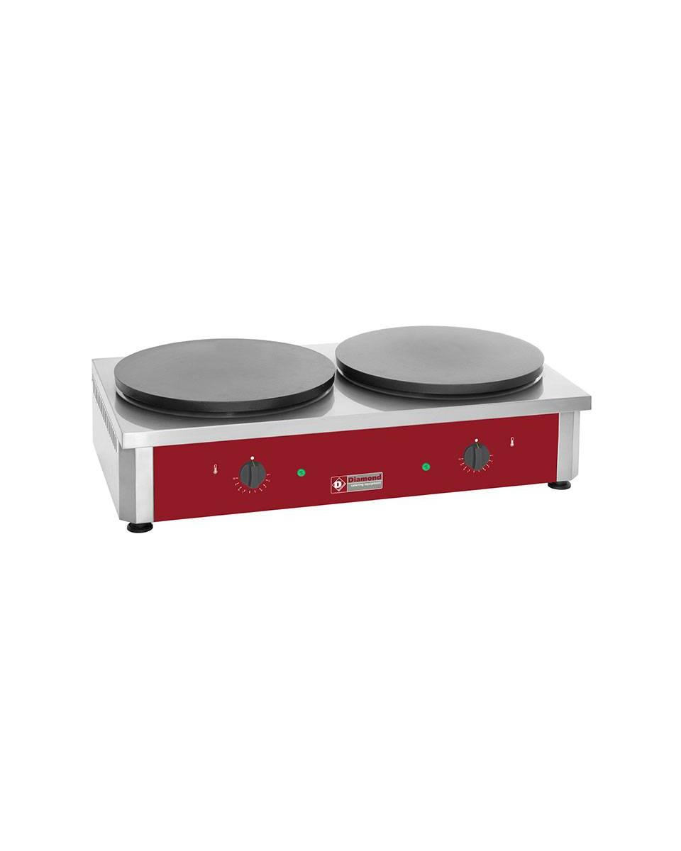 Crêpe Bakplaat - Dubbel - Elektrisch - Ø40 CM - Diamond - BRET/2E-R