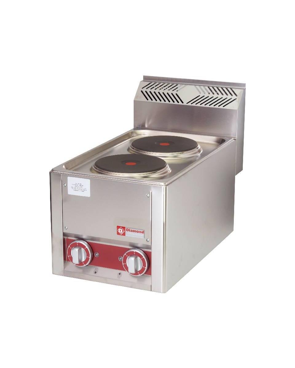 Fornuis - Elektrisch - 2 Platen - Tafelmodel - Diamond - ES6/2PT-N