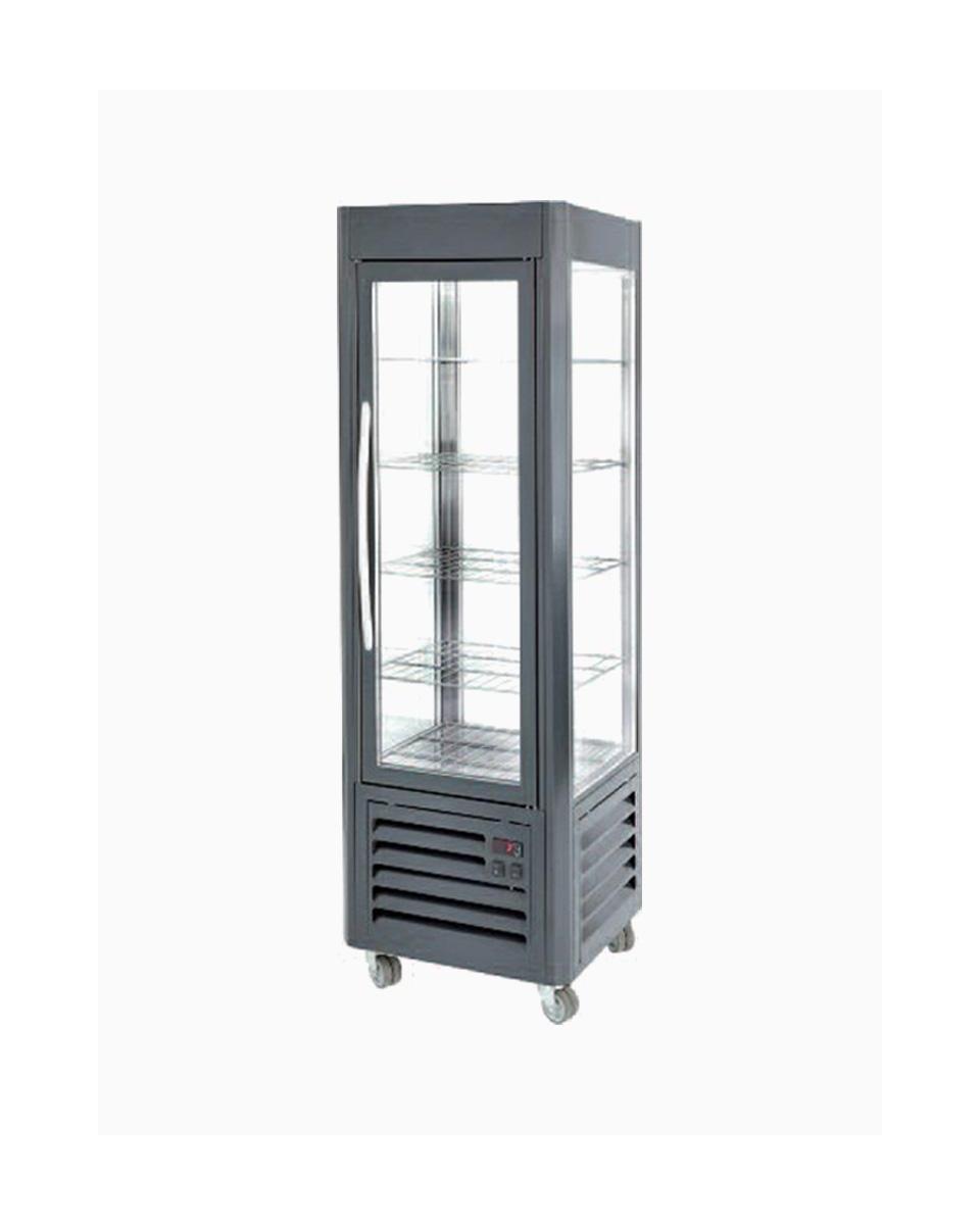Gekoelde Vitrine - 360 Liter - 5 Draaiende Plateaus - Antraciet - Diamond - SNE/RN-B1 