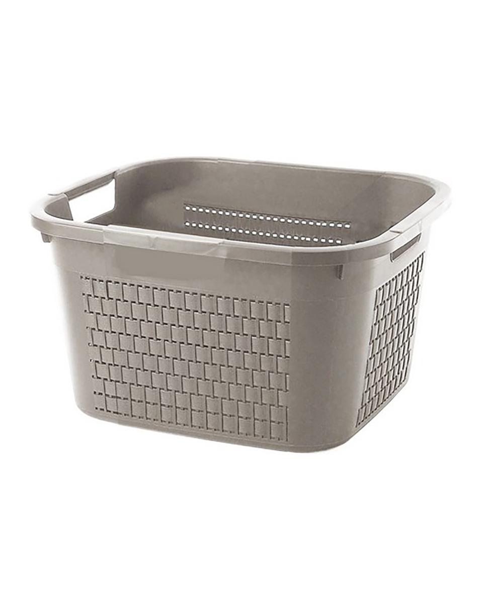 Wasmand - 22 Liter - Cappuccino - Rotho - Country - 527634