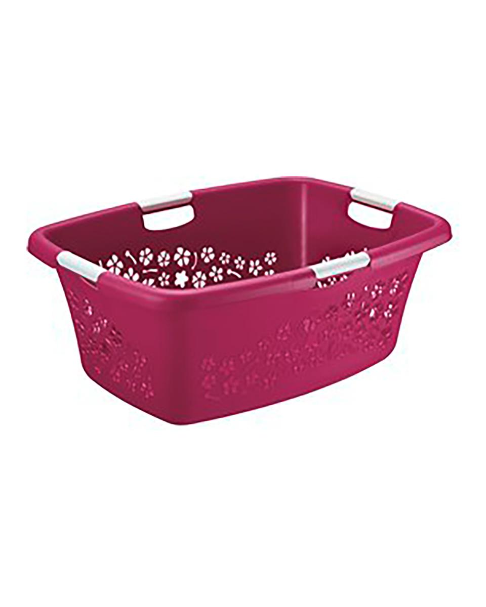 Wasmand - 50 Liter - 4 Stuks - Paars - Rotho - Flowers - 526992