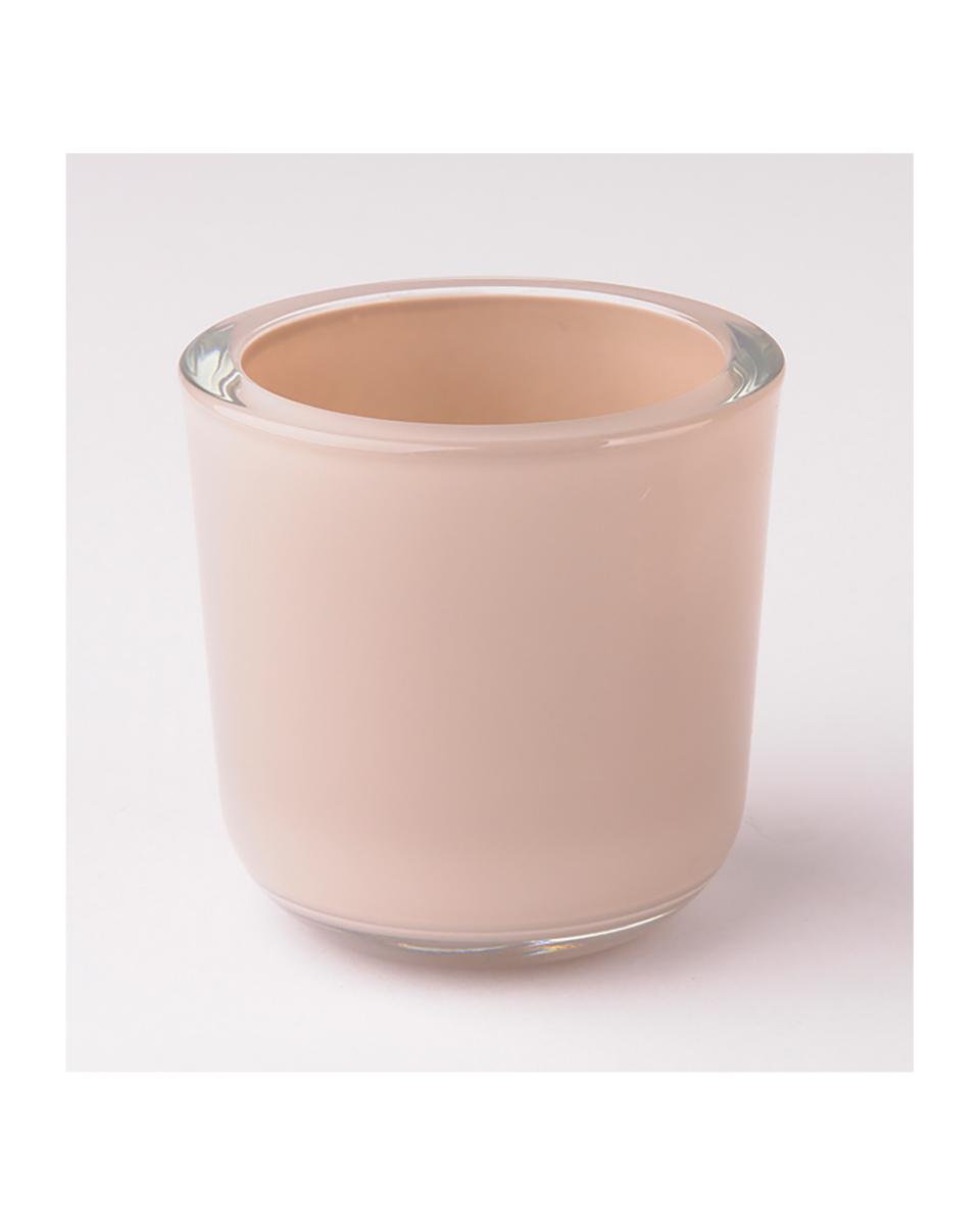 Waxinelichthouder - Ø7.5 CM - 8 Stuks - Cappuccino - 518866