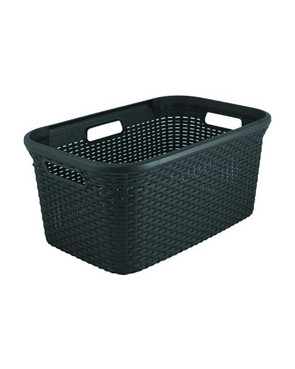 Wasmand - 45 Liter - 59 x 39 CM - Antraciet - Curver - 518538