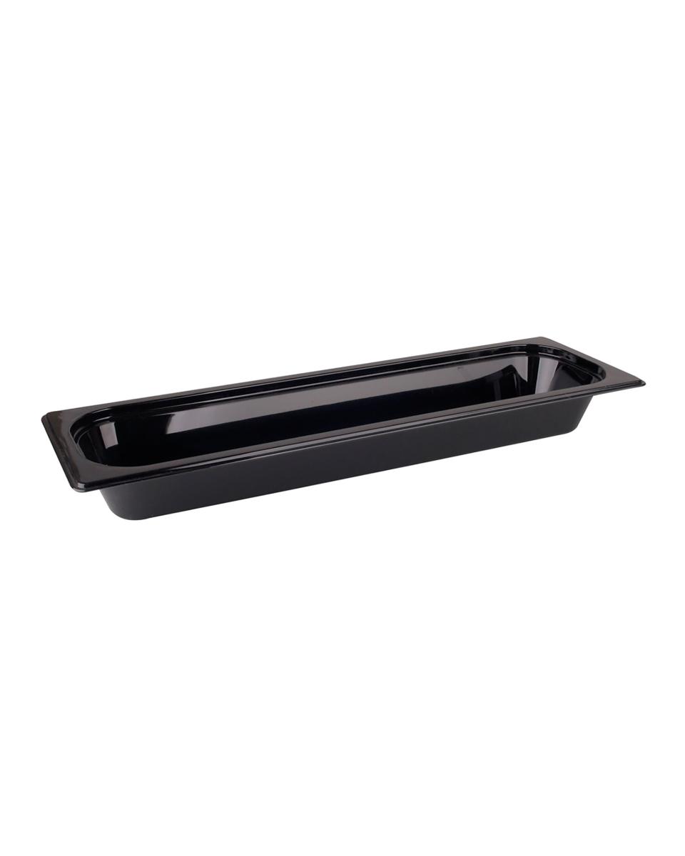 Gastronormbak - 2/4 GN - 6.5 CM - 6 Stuks - Polycarbonaat - Zwart - Carlisle - Storplus - 517703