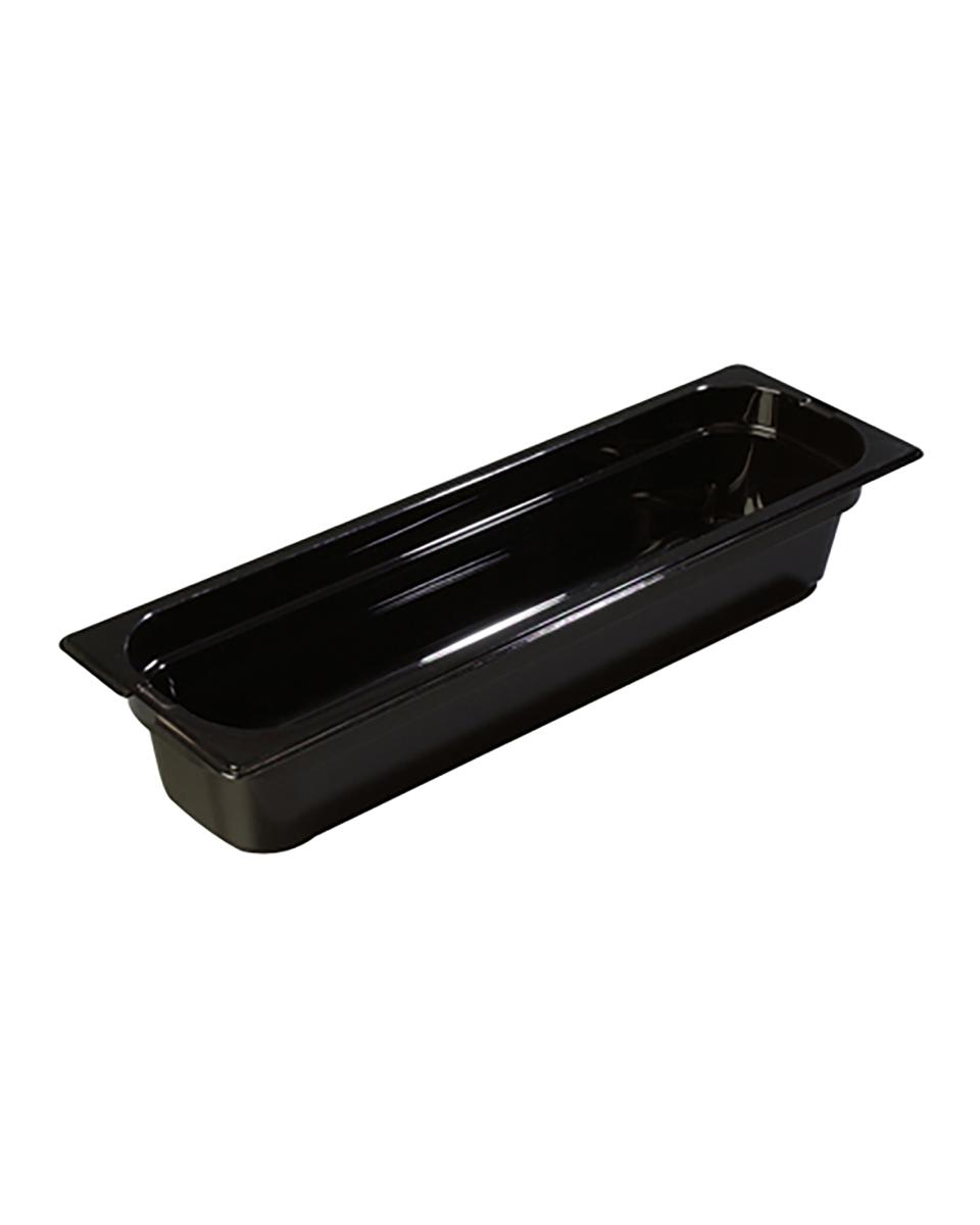 Gastronormbak - 2/4 GN - 10 CM - 6 Stuks - Polycarbonaat - Zwart - Carlisle - Storplus - 517253