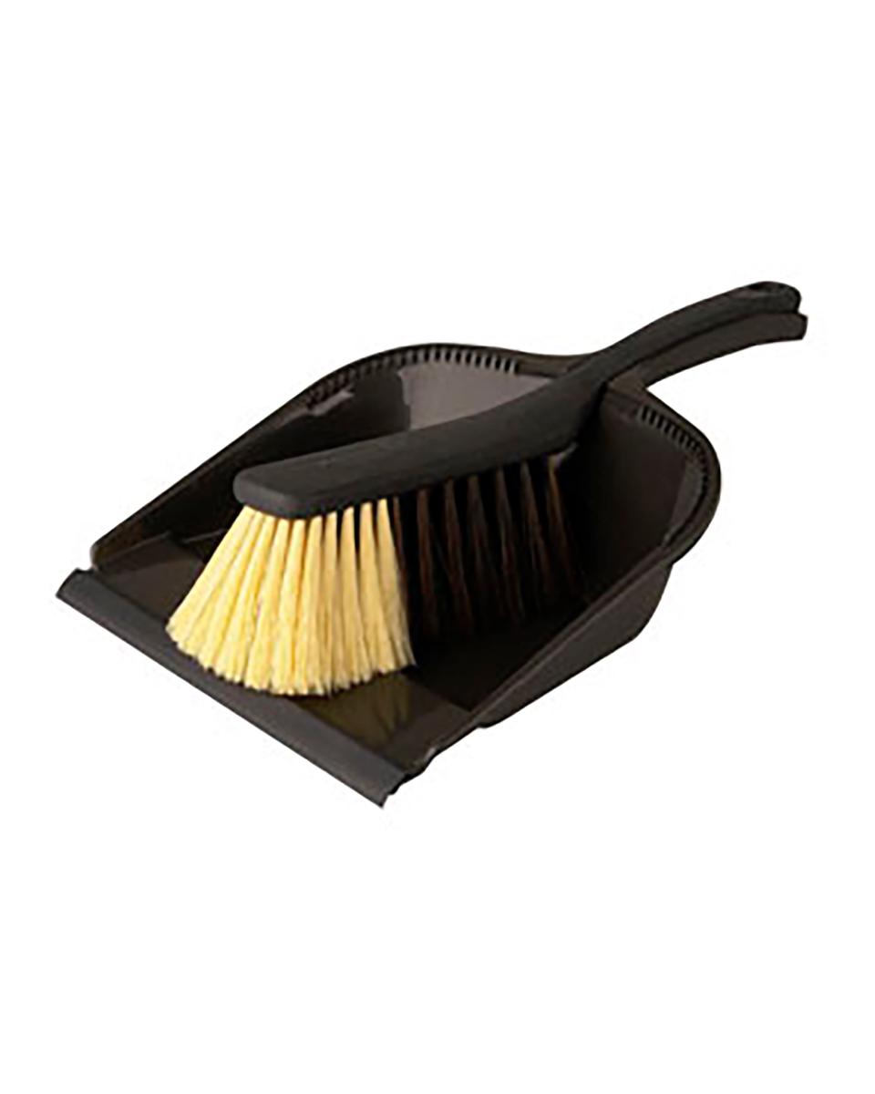 Stoffer en blik - 34 x 21 CM - 10 Stuks - Zwart - Coronit - 515973 - 515973