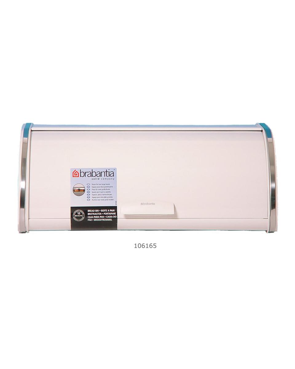 Broodtrommel - H 17.5 x 45 x 25 CM - Schuifdeksel - Wit - Brabantia - 106165