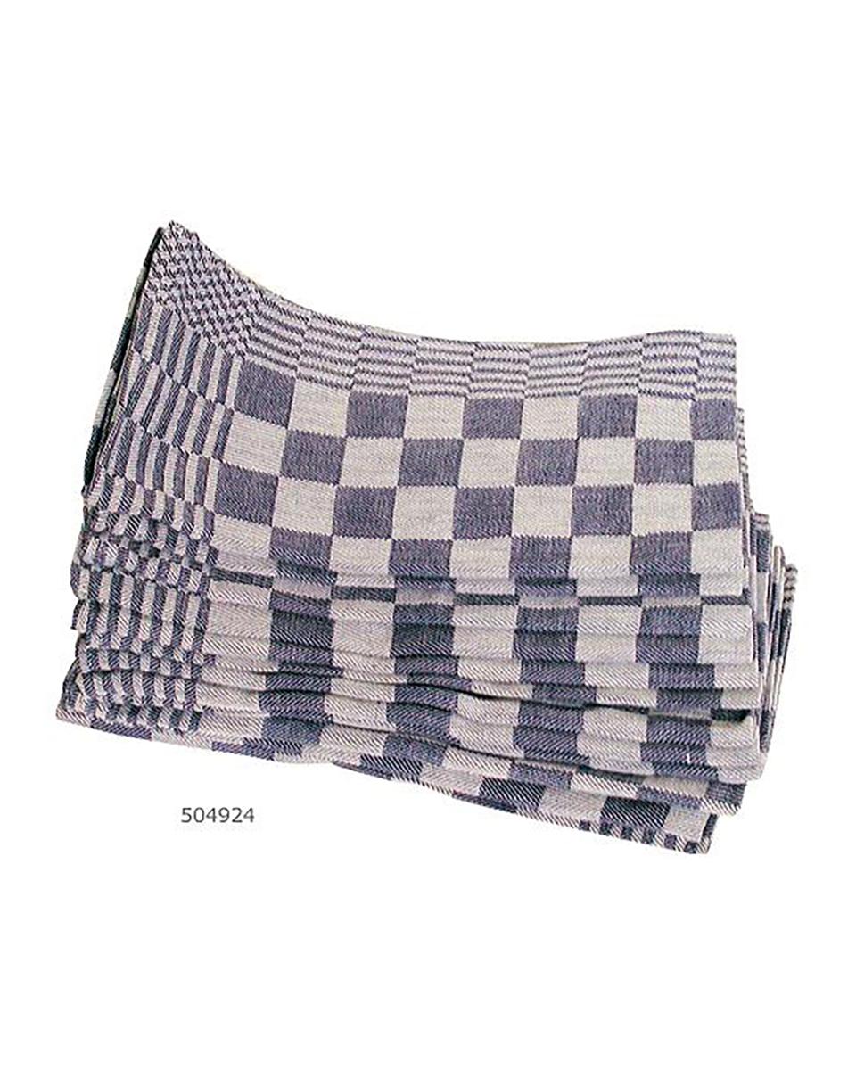 Theedoek - 65 x 60 CM - Blauw - 10 Stuks - Betra - 504924