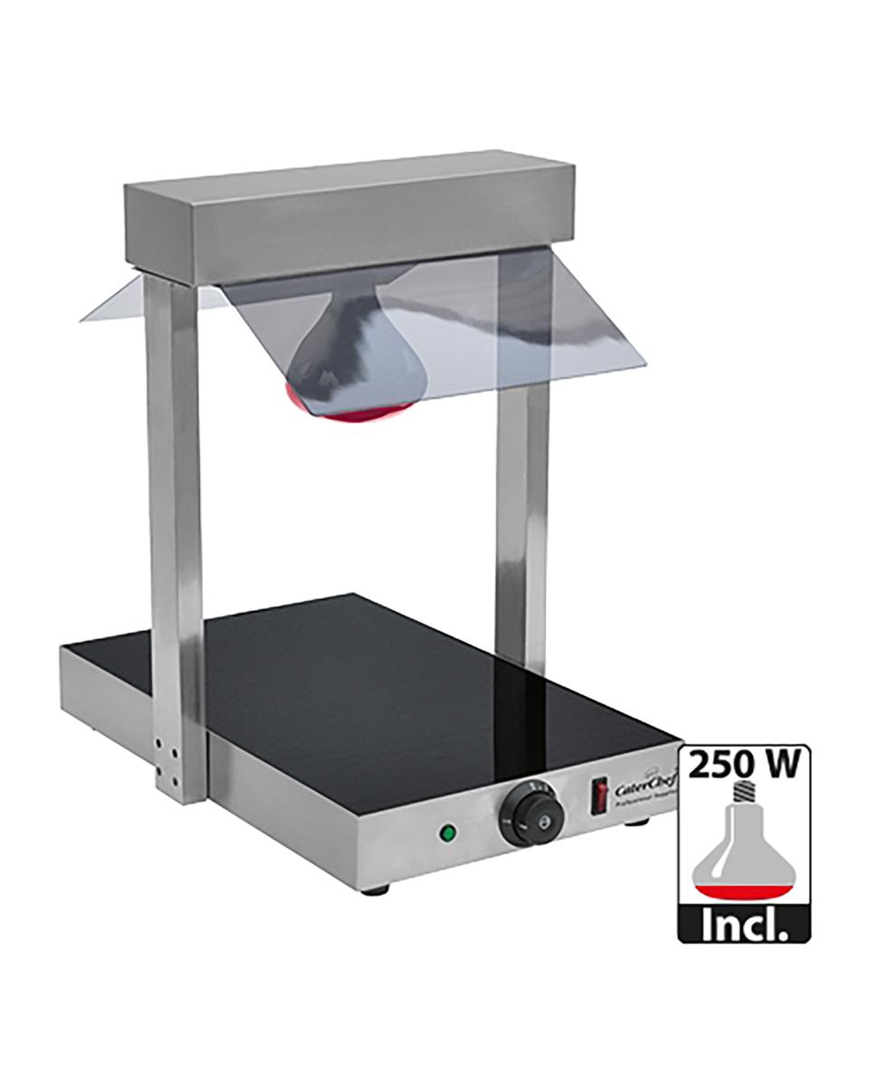 Warmhoudplaat M/Brug - H 46.9 x 37.7 x 52.6 CM - 10 KG - 220 - 240 V - 510 W - RVS - +30°C / +85°C - Caterchef - 688600