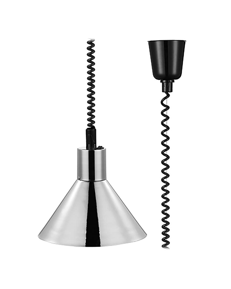 Warmhoudkap - H 21.5 CM - 1.13 KG - Ø26.7 CM - 220 - 240 V - Metaal - Chroom - Caterchef - 688043