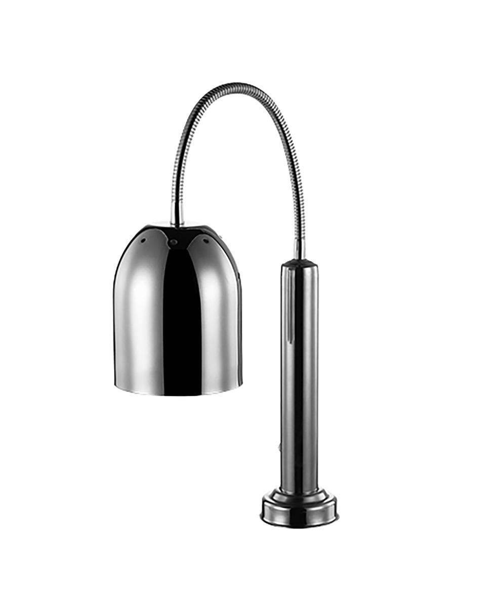 Warmhoudlamp - H 60 x 15.6 x 45 CM - 2.14 KG - Ø15.6 CM - 220 - 240 V - RVS - Chroom - Caterchef - 688255