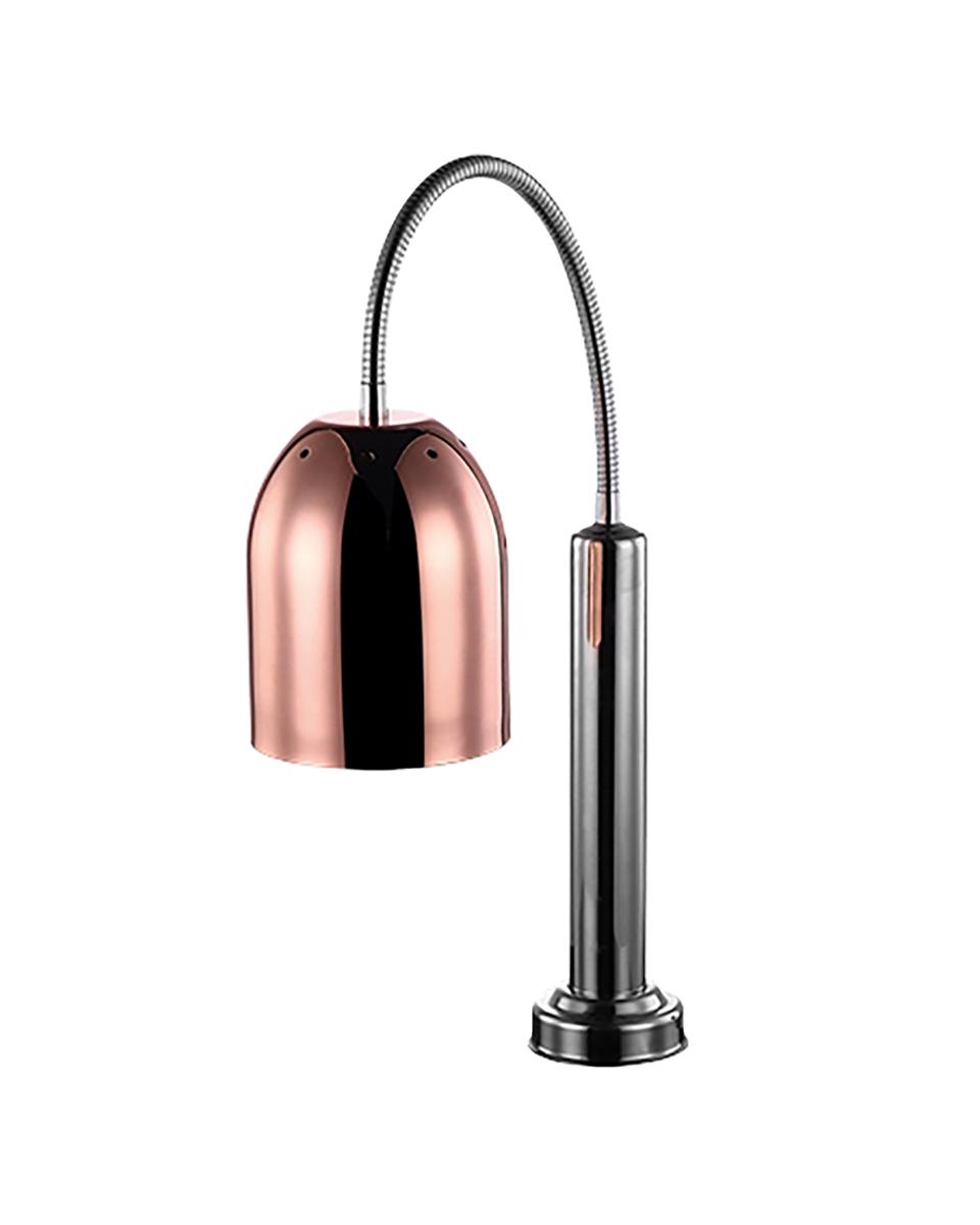 Warmhoudlamp - H 60 x 15.6 x 45 CM - 2.14 KG - Ø15.6 CM - 220 - 240 V - RVS - Koper - Caterchef - 688256