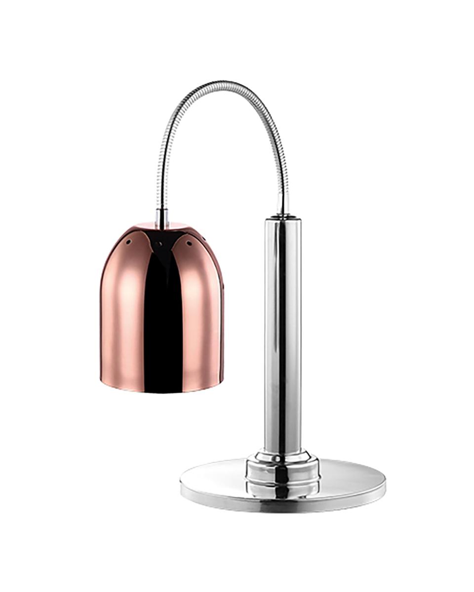 Warmhoudlamp - H 61 x 25 x 48.6 CM - 7.3 KG - Ø15.6 CM - 220 - 240 V - RVS - Koper - Caterchef - 688251