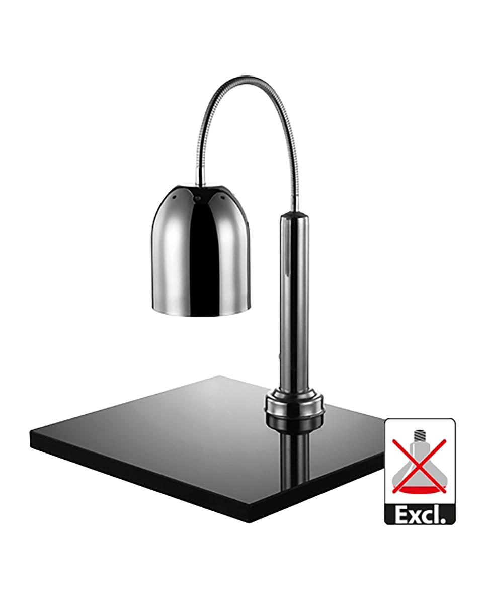 Warmhoudlamp - H 65 x 50 x 45 CM - 16.3 KG - Ø15.6 CM - 220 - 240 V - RVS - Chroom - Caterchef - 688260