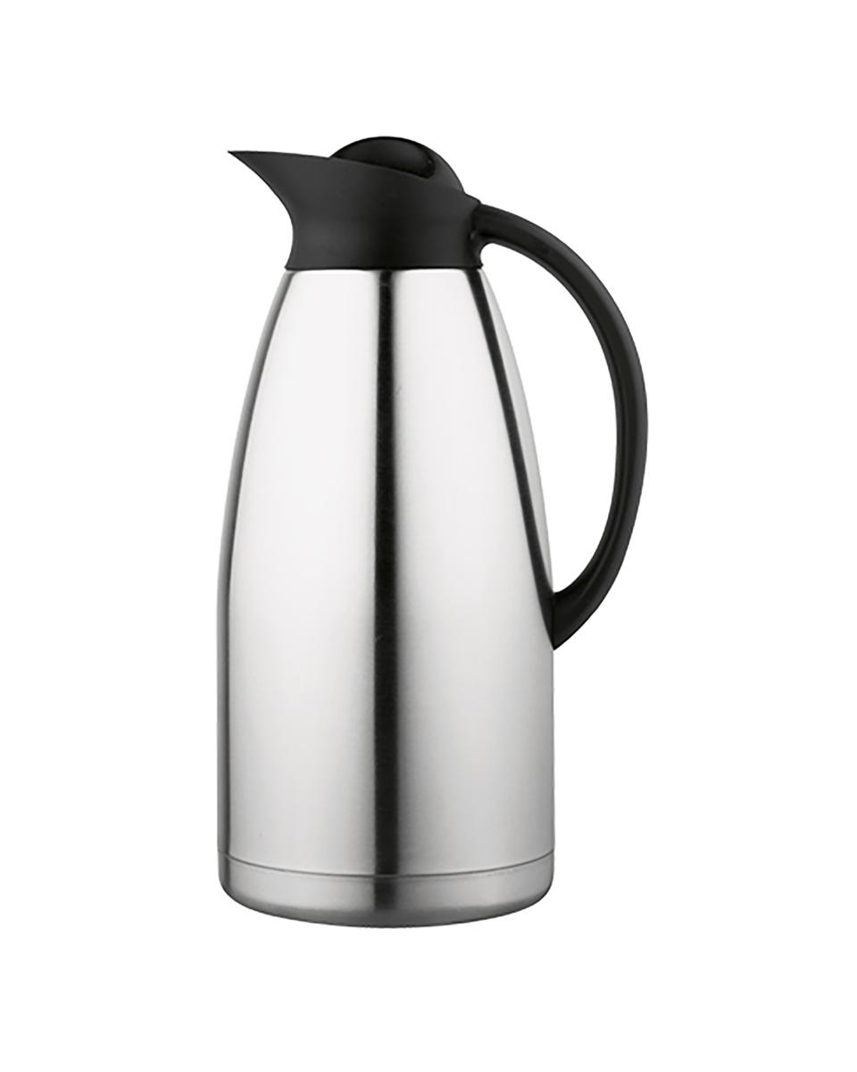 Isoleerkan - H 32 CM - 1.08 KG - RVS 18/10 - Zwart - 3 Liter - 595008
